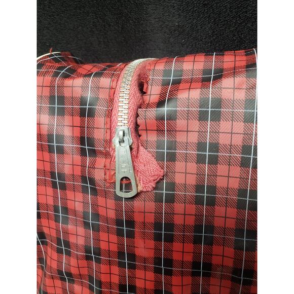 Vintage Brunswick Tan Leather Brown Grommets Split Toe Bowling Shoes Travel Bag - Picture 14 of 14